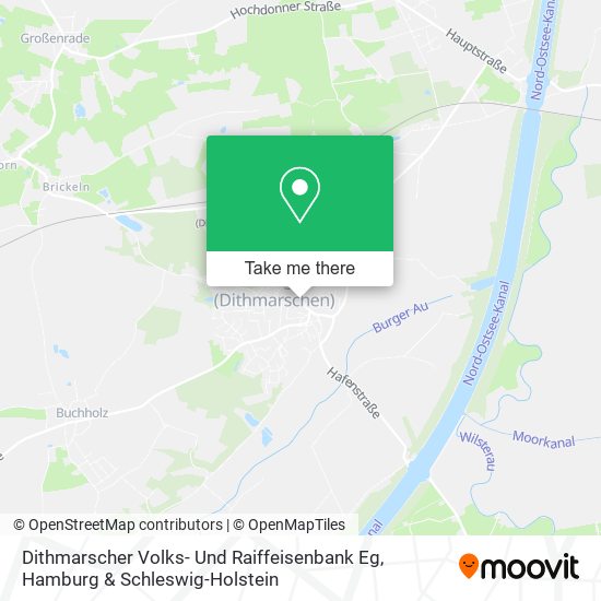 Карта Dithmarscher Volks- Und Raiffeisenbank Eg
