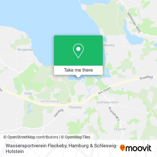 Wassersportverein Fleckeby map