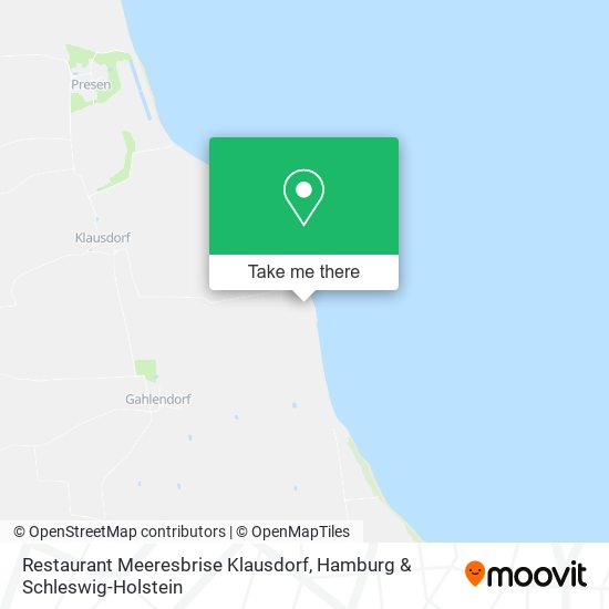 Restaurant Meeresbrise Klausdorf map