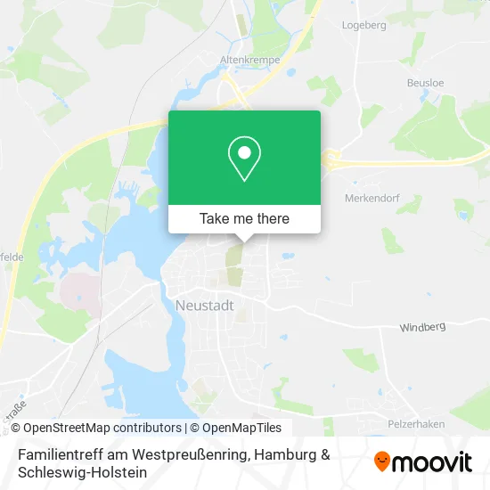 Карта Familientreff am Westpreußenring