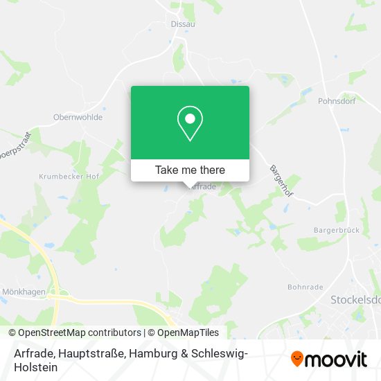 Arfrade, Hauptstraße map