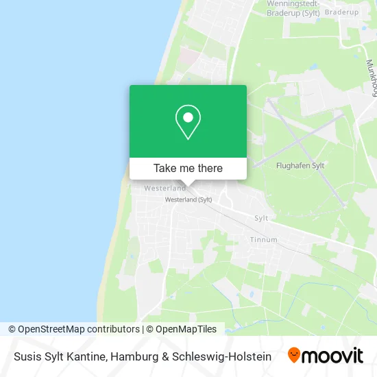 Карта Susis Sylt Kantine