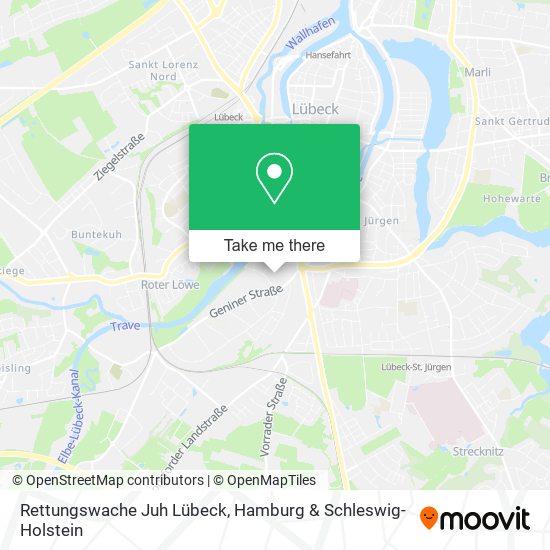 Rettungswache Juh Lübeck map