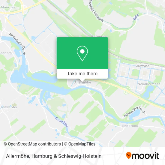 Карта Allermöhe