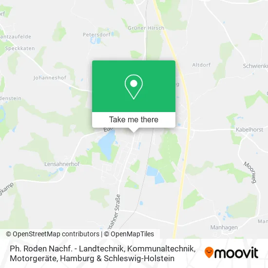 Карта Ph. Roden Nachf. - Landtechnik, Kommunaltechnik, Motorgeräte