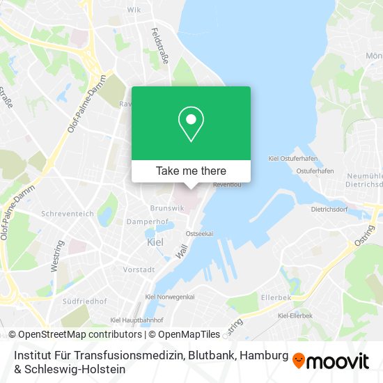 Institut Für Transfusionsmedizin, Blutbank map
