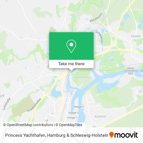 Карта Princess Yachthafen