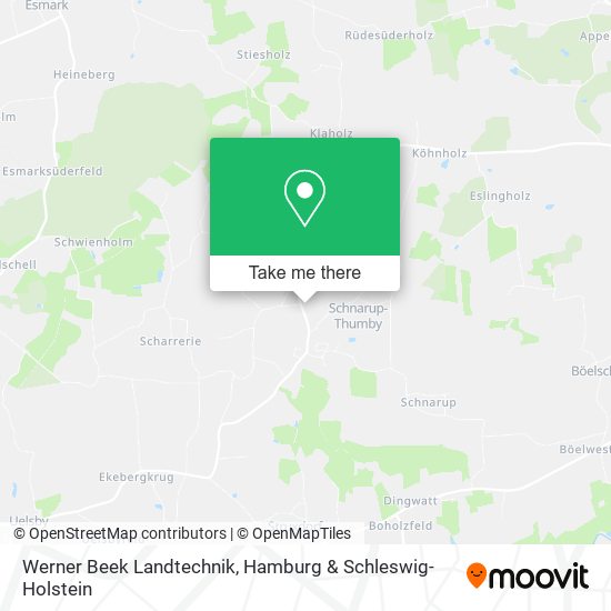 Werner Beek Landtechnik map