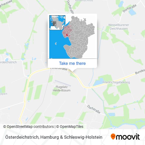 Österdeichstrich map