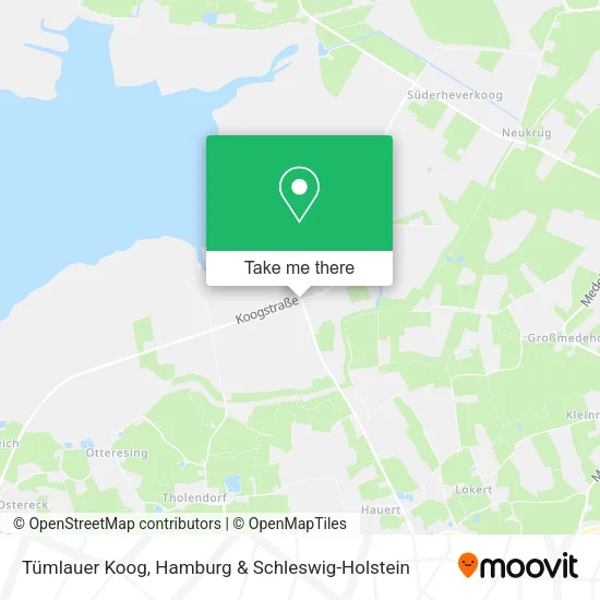 Карта Tümlauer Koog