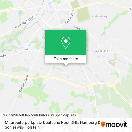 Mitarbeiterparkplatz Deutsche Post DHL map