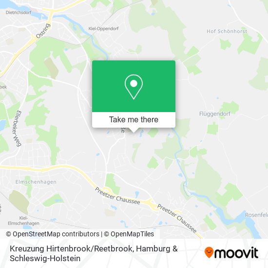 Карта Kreuzung Hirtenbrook/Reetbrook