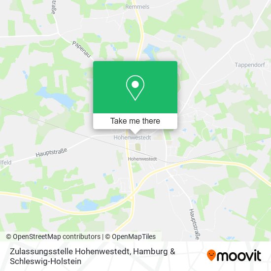 Карта Zulassungsstelle Hohenwestedt