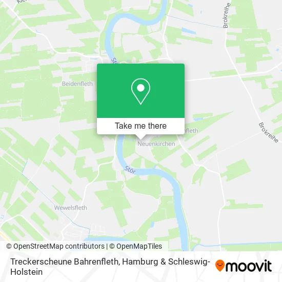 Карта Treckerscheune Bahrenfleth