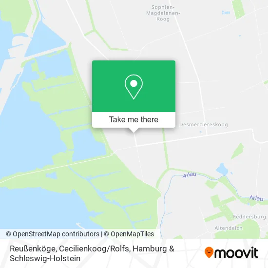 Карта Reußenköge, Cecilienkoog/Rolfs