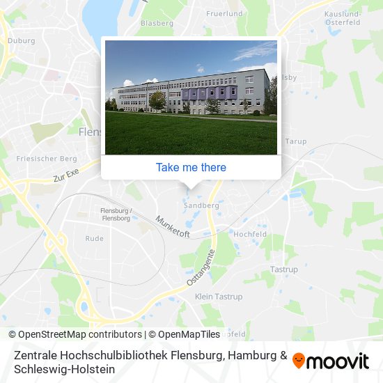 Карта Zentrale Hochschulbibliothek Flensburg