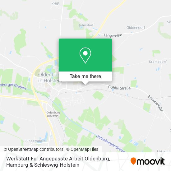 Карта Werkstatt Für Angepasste Arbeit Oldenburg