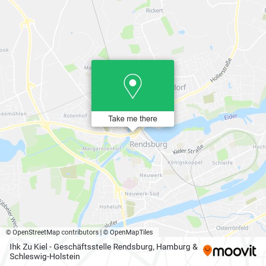Карта Ihk Zu Kiel - Geschäftsstelle Rendsburg