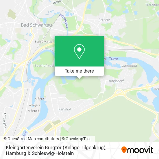 Карта Kleingartenverein Burgtor (Anlage Tilgenkrug)