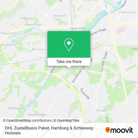 DHL Zustellbasis Paket map