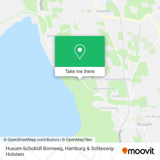 Husum-Schobüll Bornweg map