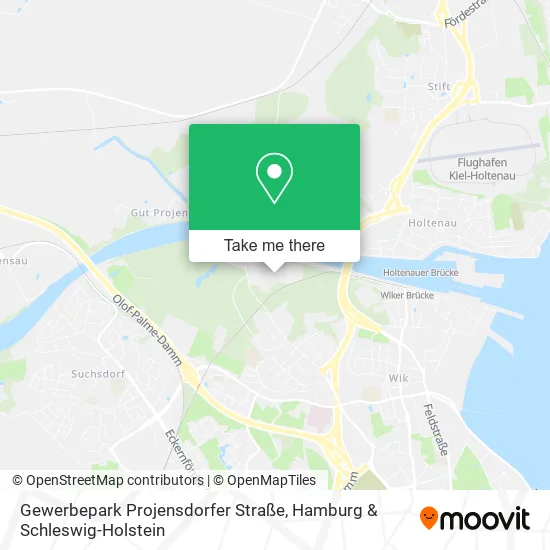 Карта Gewerbepark Projensdorfer Straße