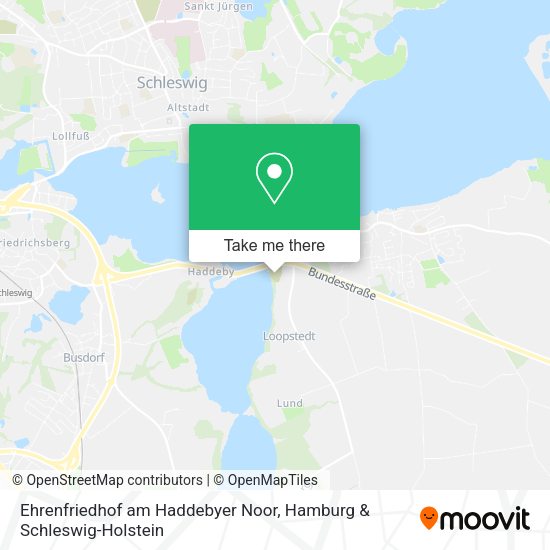 Ehrenfriedhof am Haddebyer Noor map
