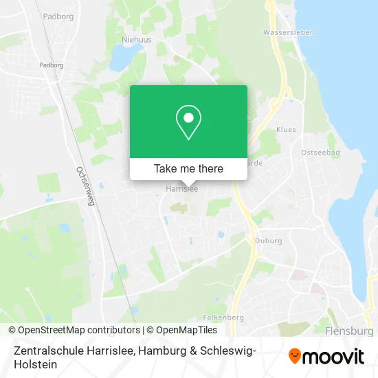 Карта Zentralschule Harrislee