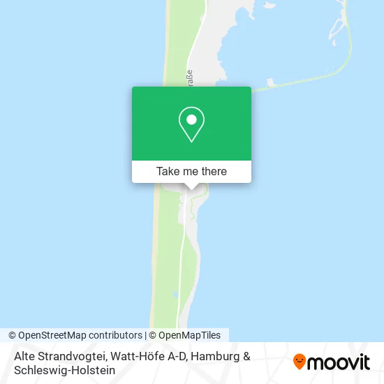 Карта Alte Strandvogtei, Watt-Höfe A-D