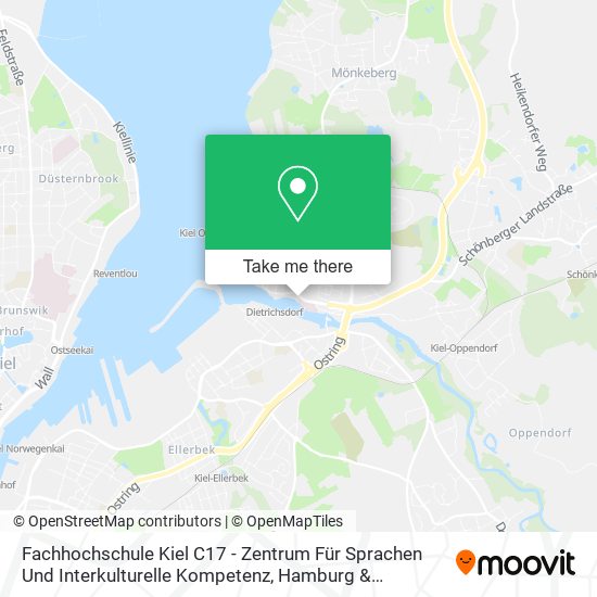 Fachhochschule Kiel C17 - Zentrum Für Sprachen Und Interkulturelle Kompetenz map