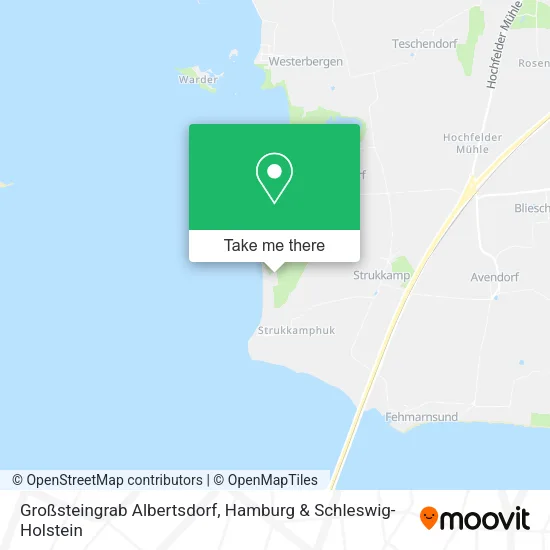 Карта Großsteingrab Albertsdorf