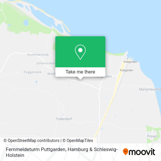 Fernmeldeturm Puttgarden map