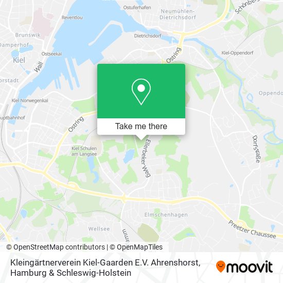 Kleingärtnerverein Kiel-Gaarden E.V. Ahrenshorst map