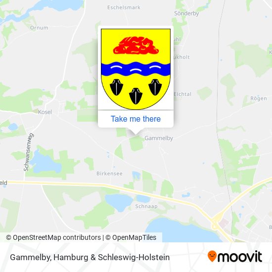 Gammelby map