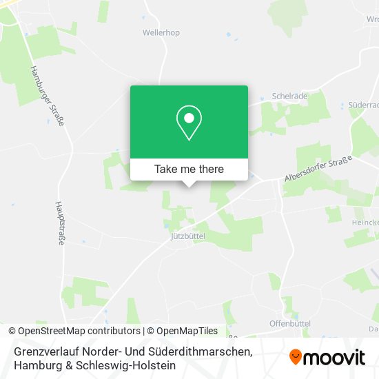 Grenzverlauf Norder- Und Süderdithmarschen map