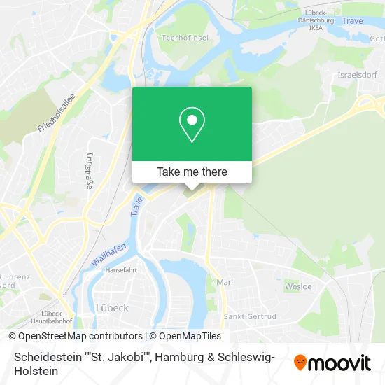 Scheidestein ""St. Jakobi"" map