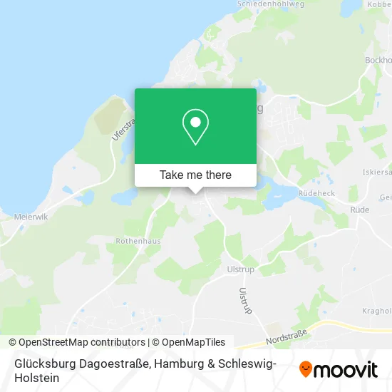 Карта Glücksburg Dagoestraße