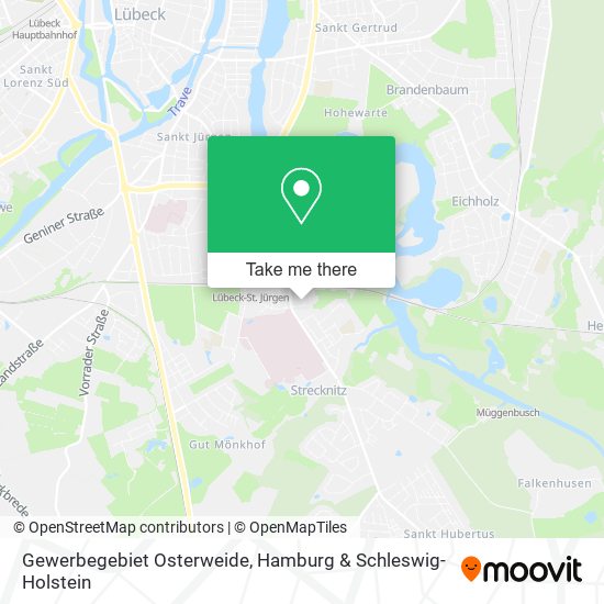 Gewerbegebiet Osterweide map