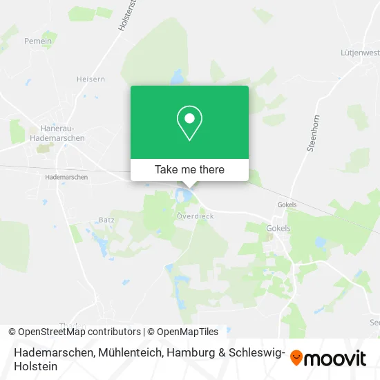 Карта Hademarschen, Mühlenteich