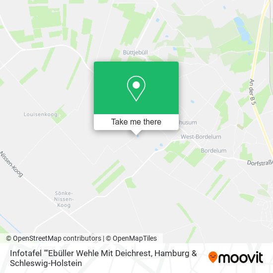 Infotafel ""Ebüller Wehle Mit Deichrest map