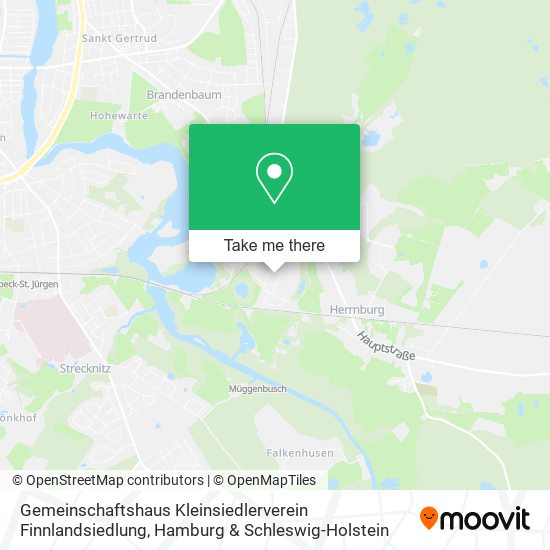 Gemeinschaftshaus Kleinsiedlerverein Finnlandsiedlung map