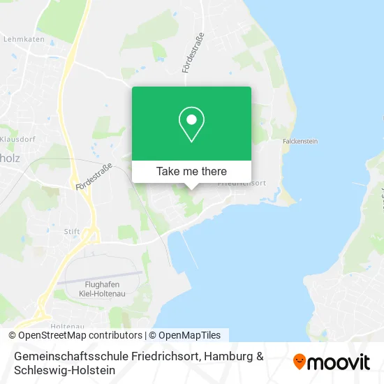 Карта Gemeinschaftsschule Friedrichsort