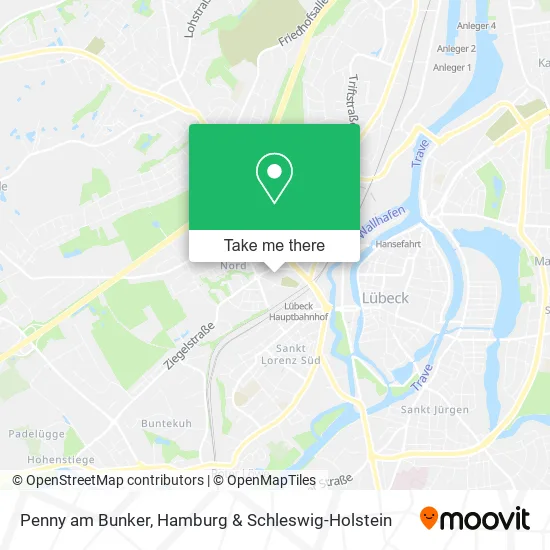 Карта Penny am Bunker