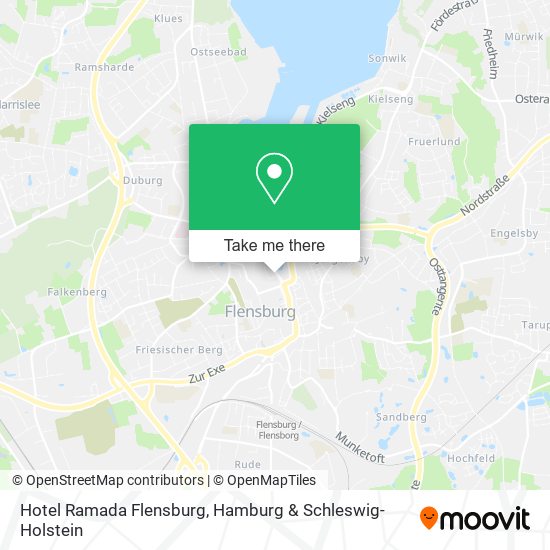 Hotel Ramada Flensburg map