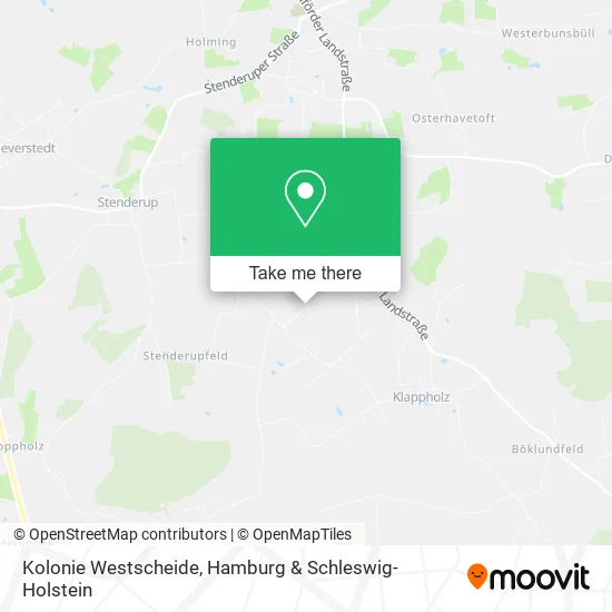 Карта Kolonie Westscheide