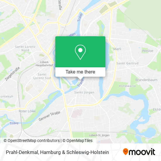 Карта Prahl-Denkmal