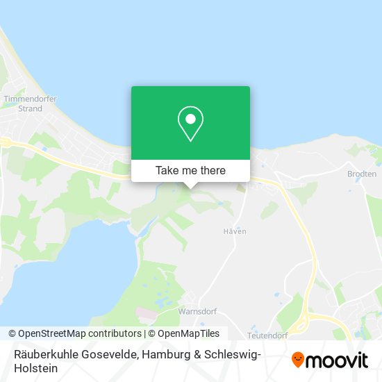 Räuberkuhle Gosevelde map