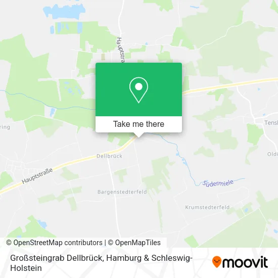 Карта Großsteingrab Dellbrück
