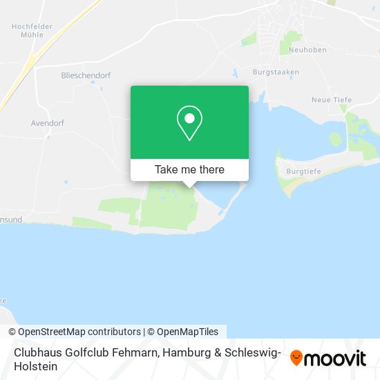 Clubhaus Golfclub Fehmarn map