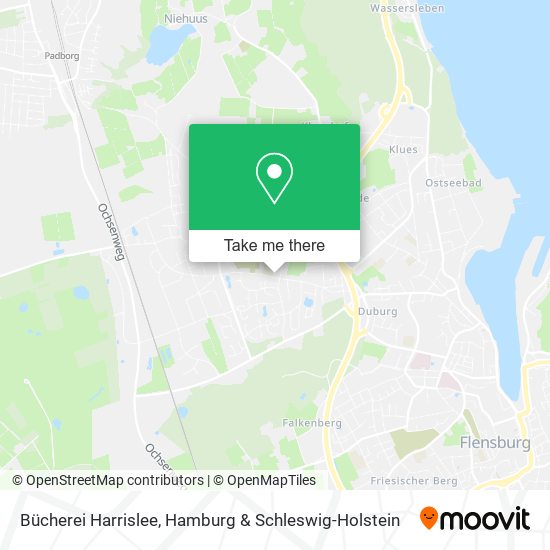 Bücherei Harrislee map